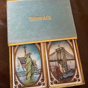 Tiffany & Co. Vintage 1970s New York Playing Cards Set of 2